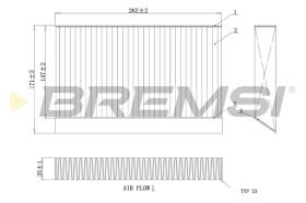 BREMSI FC0408C - CABIN FILTER RENAULT
