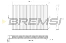 BREMSI FC0412A - CABIN FILTER ALFA ROMEO