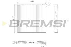 BREMSI FC0439C - CABIN FILTER RENAULT, SMART