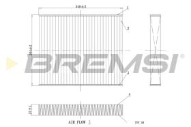 BREMSI FC0449C - CONO MONTAJE FUELLE 88 MM