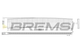 BREMSI FC0485 - CABIN FILTER BMW, ALPINA