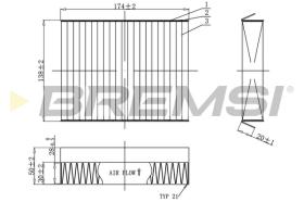 BREMSI FC0490C - FILTER