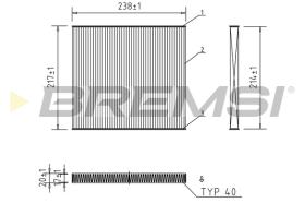 BREMSI FC0869 - FILTER