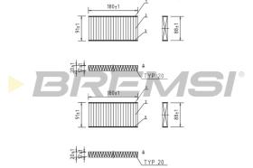 BREMSI FC0888C - CABIN FILTER JEEP