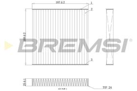 BREMSI FC0892A - CABIN FILTER BMW, ALPINA