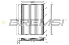 BREMSI FC0901C - CABIN FILTER SUZUKI