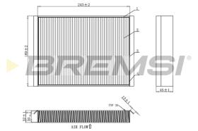 BREMSI FC0923C - CABIN FILTER MERCEDES-BENZ