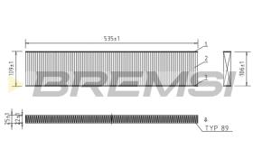 BREMSI FC0960 - FILTER