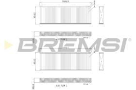 BREMSI FC0970 - CABIN FILTER PEUGEOT, CITROEN