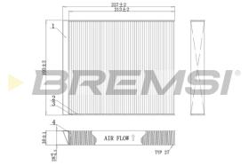 BREMSI FC0971C - CABIN FILTER RENAULT