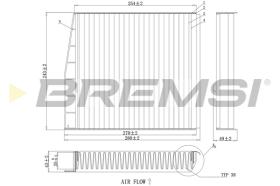BREMSI FC0976 - CABIN FILTER VOLVO