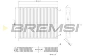 BREMSI FC0978 - CABIN FILTER CITROEN