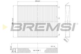 BREMSI FC0978C - CABIN FILTER CITROEN