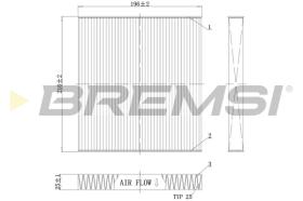 BREMSI FC0988C - CABIN FILTER MAZDA
