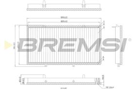 BREMSI FC0998 - CABIN FILTER RENAULT, NISSAN, OPEL
