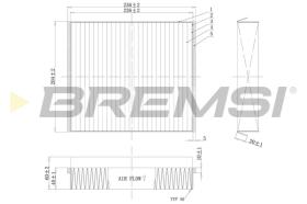 BREMSI FC1333 - CABIN FILTER MERCEDES-BENZ