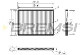 BREMSI FC1334 - CABIN FILTER FORD, JAGUAR