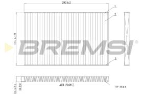 BREMSI FC1404A - CABIN FILTER RENAULT