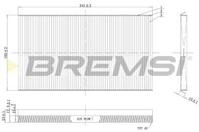 BREMSI FC1537C - CABIN FILTER OPEL