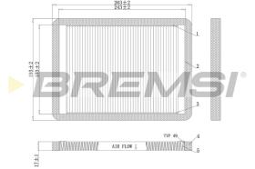 BREMSI FC1547 - CABIN FILTER RENAULT