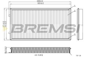 BREMSI FC1913C - CABIN FILTER BMW, ROLLS-ROYCE, ALPINA