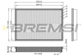 BREMSI FC1927 - CABIN FILTER PEUGEOT