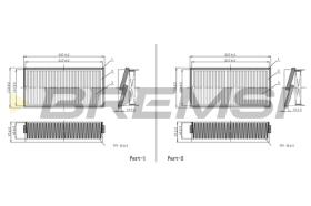 BREMSI FC1935 - CABIN FILTER OPEL