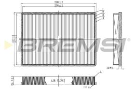 BREMSI FC1941C - CABIN FILTER VW