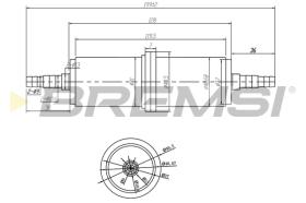 BREMSI FE0036 - FUEL FILTER