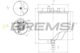 BREMSI FE0045 - FUEL FILTER// SUST. POR FE0223 // FORD, VOLVO, MAZDA