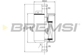 BREMSI FE0149 - FUEL FILTER FIAT