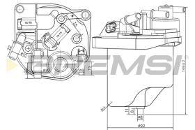 BREMSI FE0223 - FUEL FILTER FORD, MAZDA, VOLVO