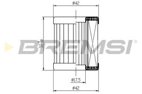 BREMSI FE0325 - FUEL FILTER FIAT, ALFA ROMEO, LANCIA