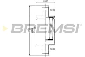 BREMSI FE0329 - FUEL FILTER
