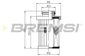 BREMSI FE0331 - FUEL FILTER KIA