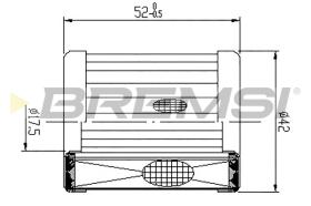 BREMSI FE0332 - FUEL FILTER