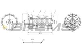BREMSI FE0360 - FUEL FILTER ALFA ROMEO