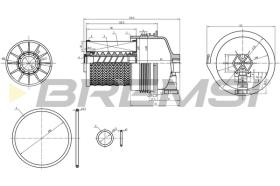 BREMSI FE0361 - FUEL FILTER RENAULT