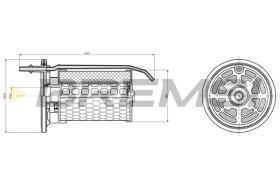 BREMSI FE0363 - FUEL FILTER ALFA ROMEO