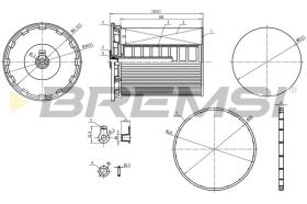 BREMSI FE0802 - FUEL FILTER VW, AUDI, BENTLEY
