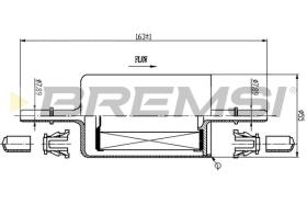 BREMSI FE0846 - FUEL FILTER FIAT, OPEL, PEUGEOT, VW