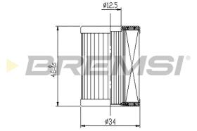 BREMSI FE1015 - FUEL FILTER