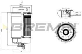 BREMSI FE1402 - FUEL FILTER ALFA ROMEO