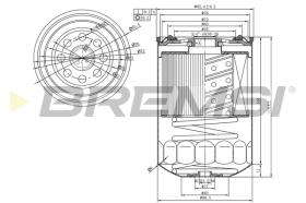 BREMSI FE1490 - FUEL FILTER NISSAN
