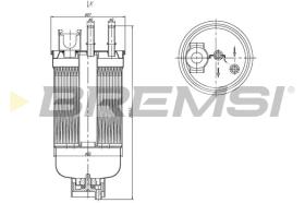 BREMSI FE1492 - FUEL FILTER FIAT