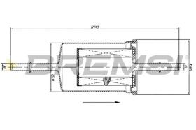 BREMSI FE1513 - FUEL FILTER FORD