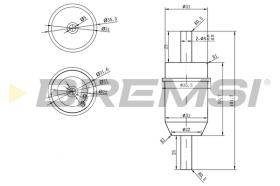 BREMSI FE1823 - FUEL FILTER MERCEDES-BENZ
