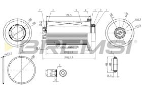 BREMSI FE1848 - FUEL FILTER MERCEDES-BENZ