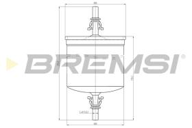 BREMSI FE1891 - FUEL FILTER MITSUBISHI, VOLVO, INDIGO