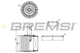 BREMSI FL0252 - FILTER